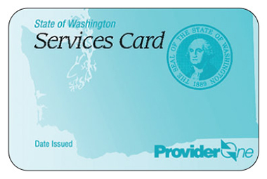 Sample ProviderOne Services Card