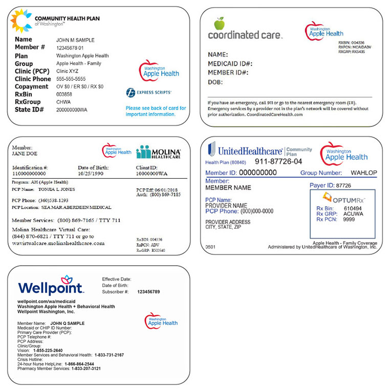 Apple Health managed care member id cards